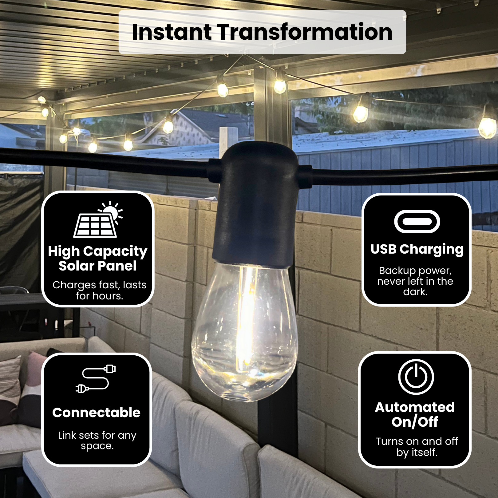 Solar String Light (W/Remote)