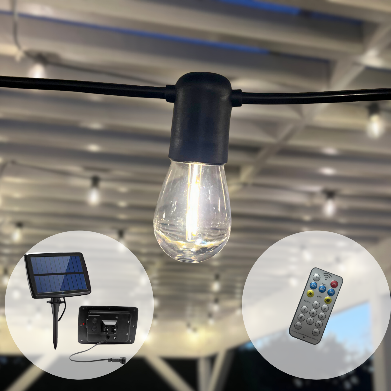 Solar String Light (W/Remote)